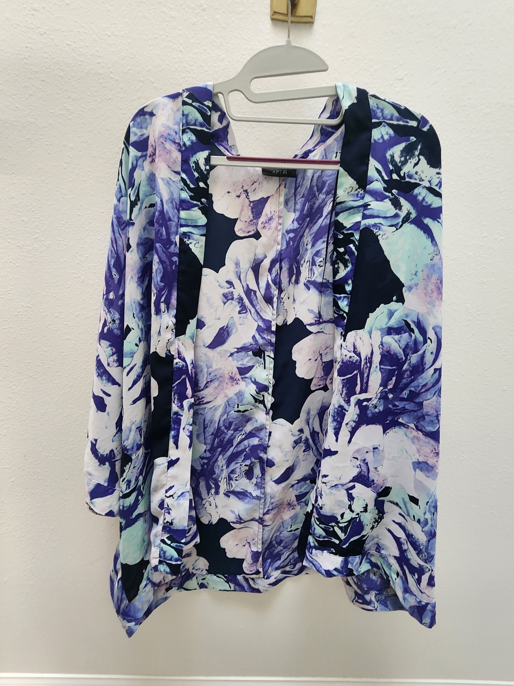 Apt. 9 Floral Open-Front Cardigan in Navy, Purple, Mint